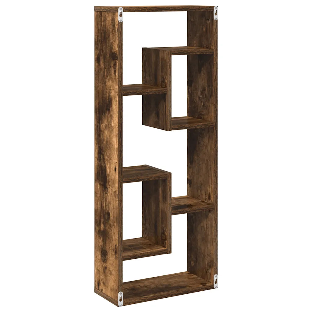 Mensola a Muro Rovere Fumo 36x16x90 cm in Legno Multistrato cod mxl 51747