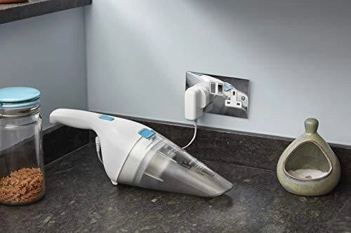 Black & Decker NVC115JL aspirapolvere senza filo Grigio, Bianco Senza sacchetto