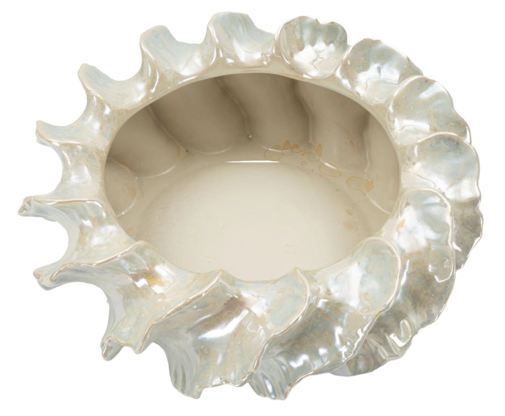 Cachepot Perly Ø43x16 cm in Ceramica Perla