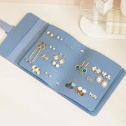Organizzatore di gioielli portatile per viaggi, con ripieghevole organizzatore di accessori da viaggio, adatto per collane, bracciali e orecchini.