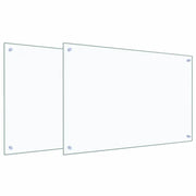Schienale da cucina 2 pz Trasparente 90 x 60 cm CFW9626788
