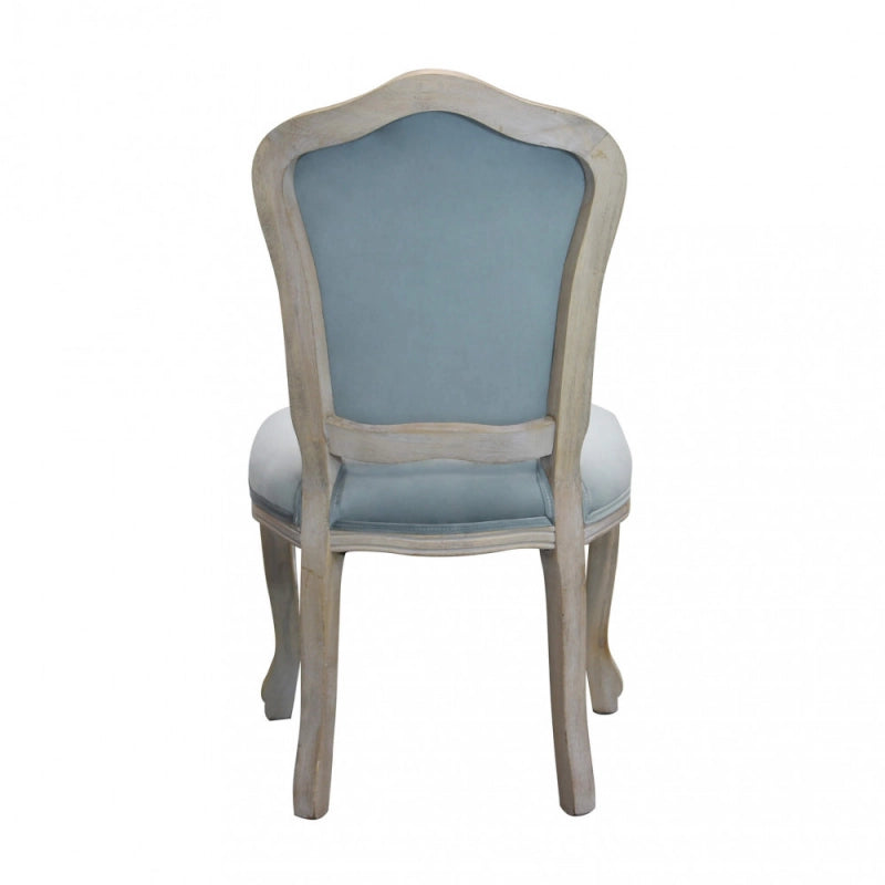 Set di 2 SEDIE CHARLENE IN VELLUTO GRIGIO