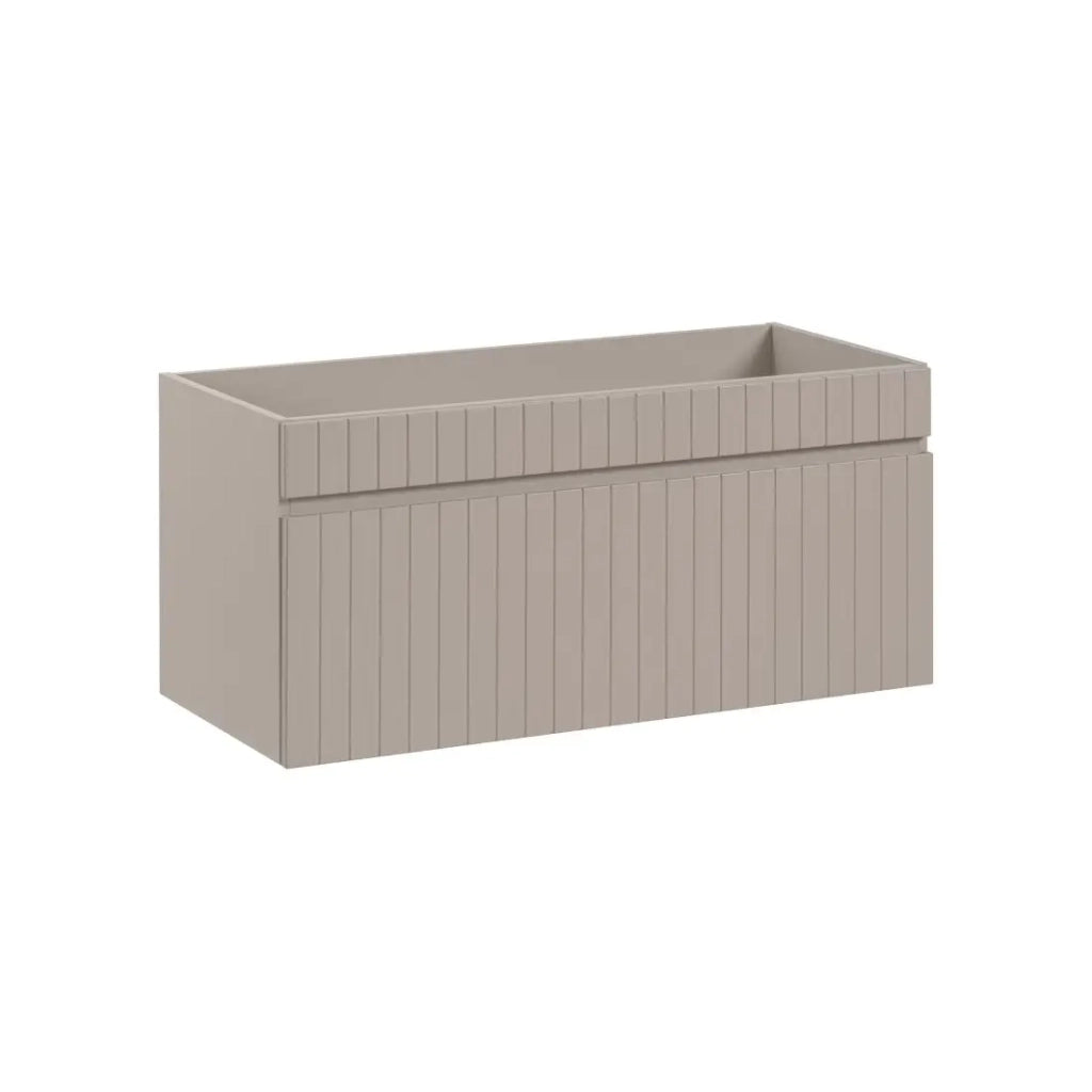 Mobile sottolavabo ICON 100 cm – 1 cassetto – Finitura marrone congo – Stile moderno sospeso