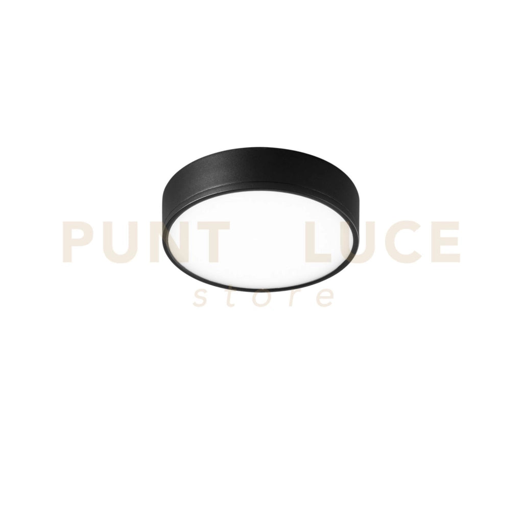 PLAFONIERA LED KLIO NERA IN ACRILICO E ALLUMINIO 36W 4600LM 4000K 21,2X21,2X5 CM.