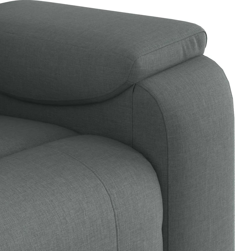 Divano Sedia-Poltrona Reclinabile in Tessuto Grigio Scuro 380564