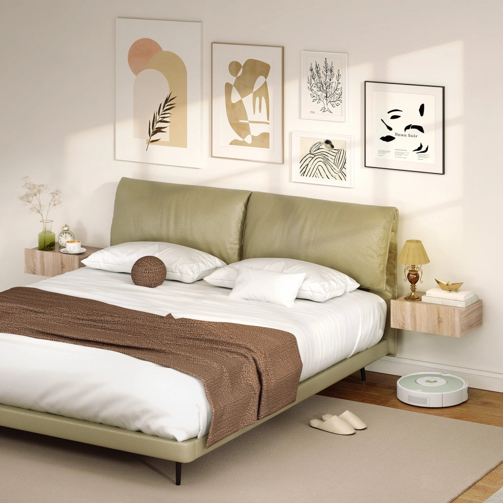 Comodino a muro con cassetto ¨C zephmum ¨C quercia 40x30x15 cm