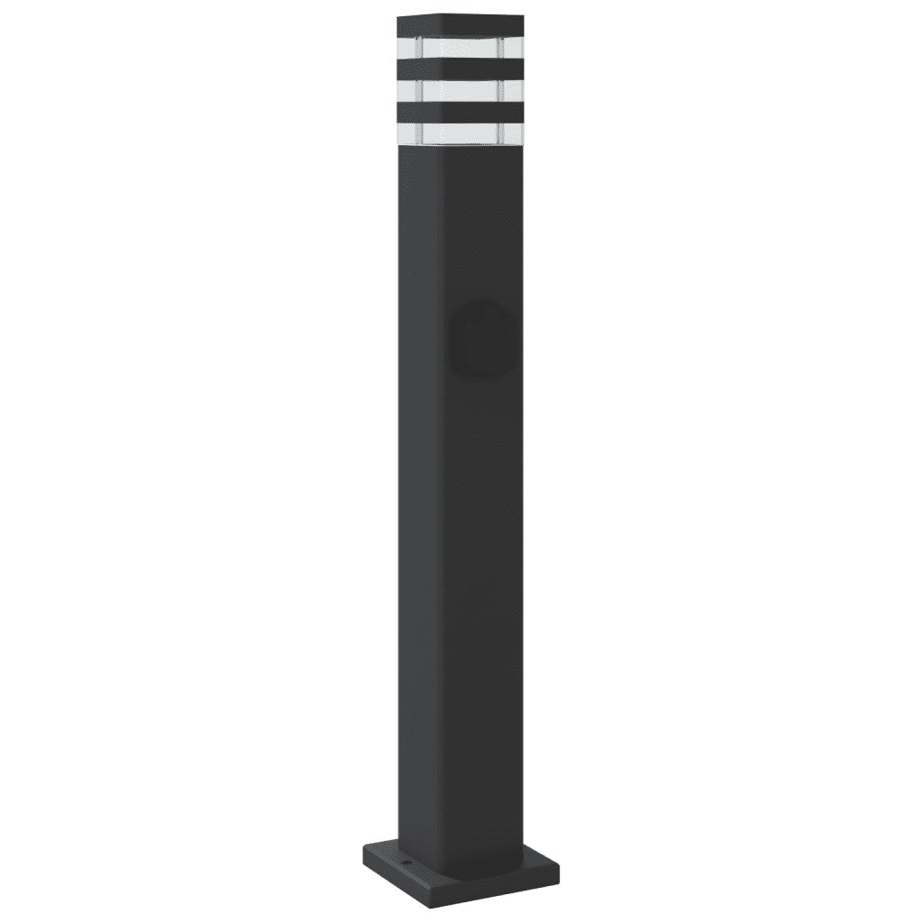 Lampada da Terra per Esterni con Presa Nera 80 cm Alluminio CFW8243890