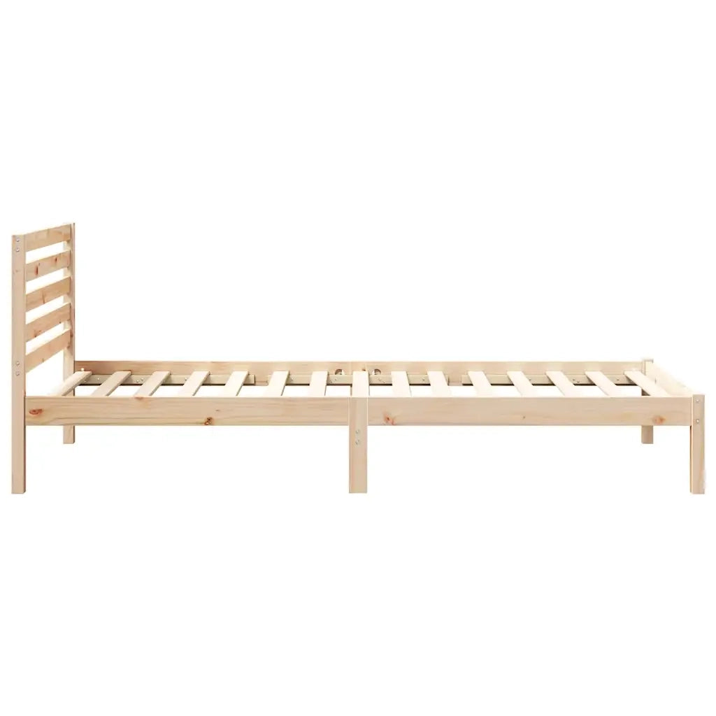 Struttura del letto-Giroletto Marrone 100 x 220 cm Pino massello 437759