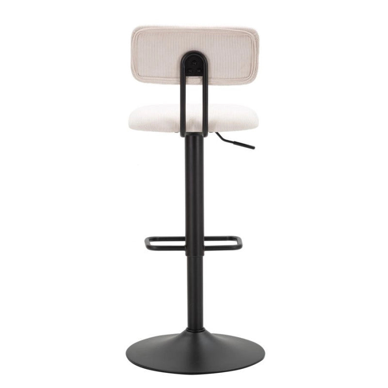 Sgabello Bar Light Bianco cm 41x47,5x85-106,5(seduta cm 61-83) Set 2pcs