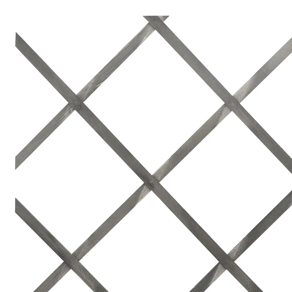 Recinzione da Giardino | Recinzione a Traliccio 5 pz in Massello Abete Grigio 180x30 cm