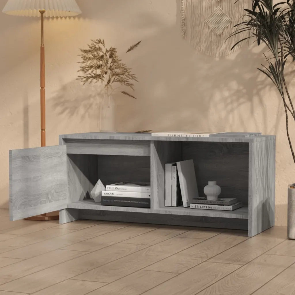 Mobile Porta TV Grigio Sonoma 90x35x40 cm in Truciolato 813018