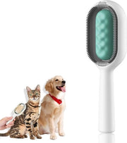 Borsetto per cani con vaschetta per raccogliere pelo - multifunzionale per cani con pelo lungo - 3 in 1 - blu-verde