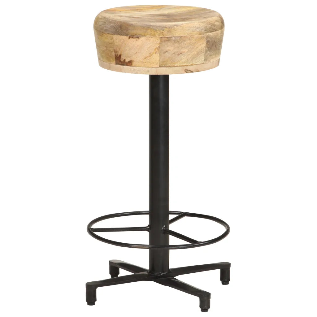 Sgabelli da Bar 2 pz 66 cm in Legno Massello di Mango cod mxl 64484