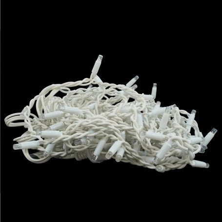 Catena bianca luminosa Luce BLU 10 metri 100 led con 10 FLASH Bianco Fredda luci di Natale da esterno ip44 - ZENCOCCO
