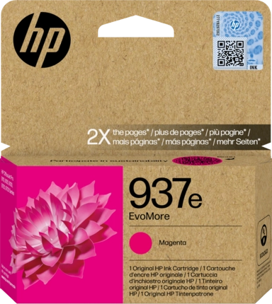 HP Cartuccia di inchiostro magenta originale 937e EvoMore