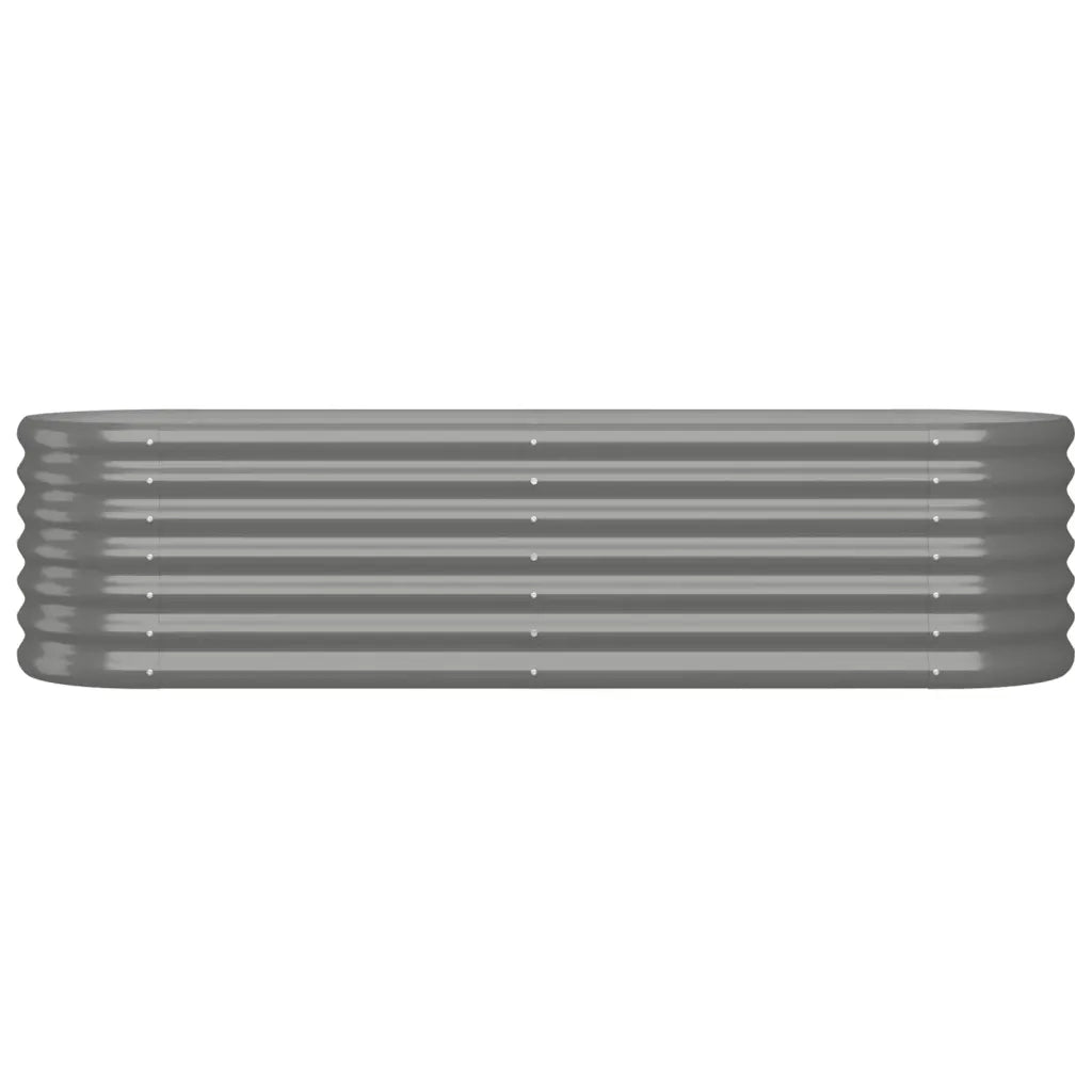 Letto Giardino Acciaio Verniciato a Polvere 152x40x36 cm Grigio