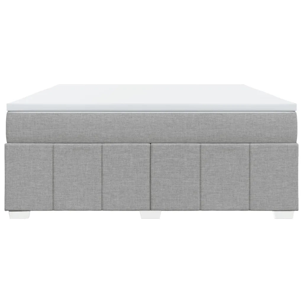 Giroletto a Molle con Materasso Grigio Chiaro180x200 cm Tessuto 3285491