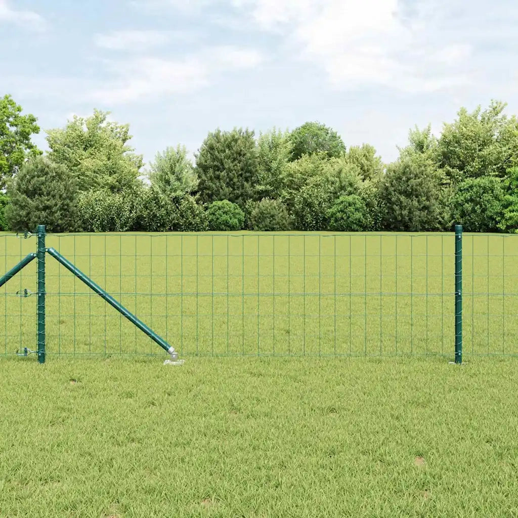 Recinzione con Posto Verde 0,6 x 25 m Acciaio e PVC