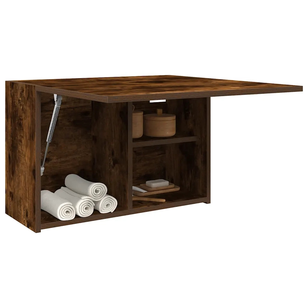 Armadietto Bagno Rovere Fumo 60x25x40 cm in Legno Multistrato 860071