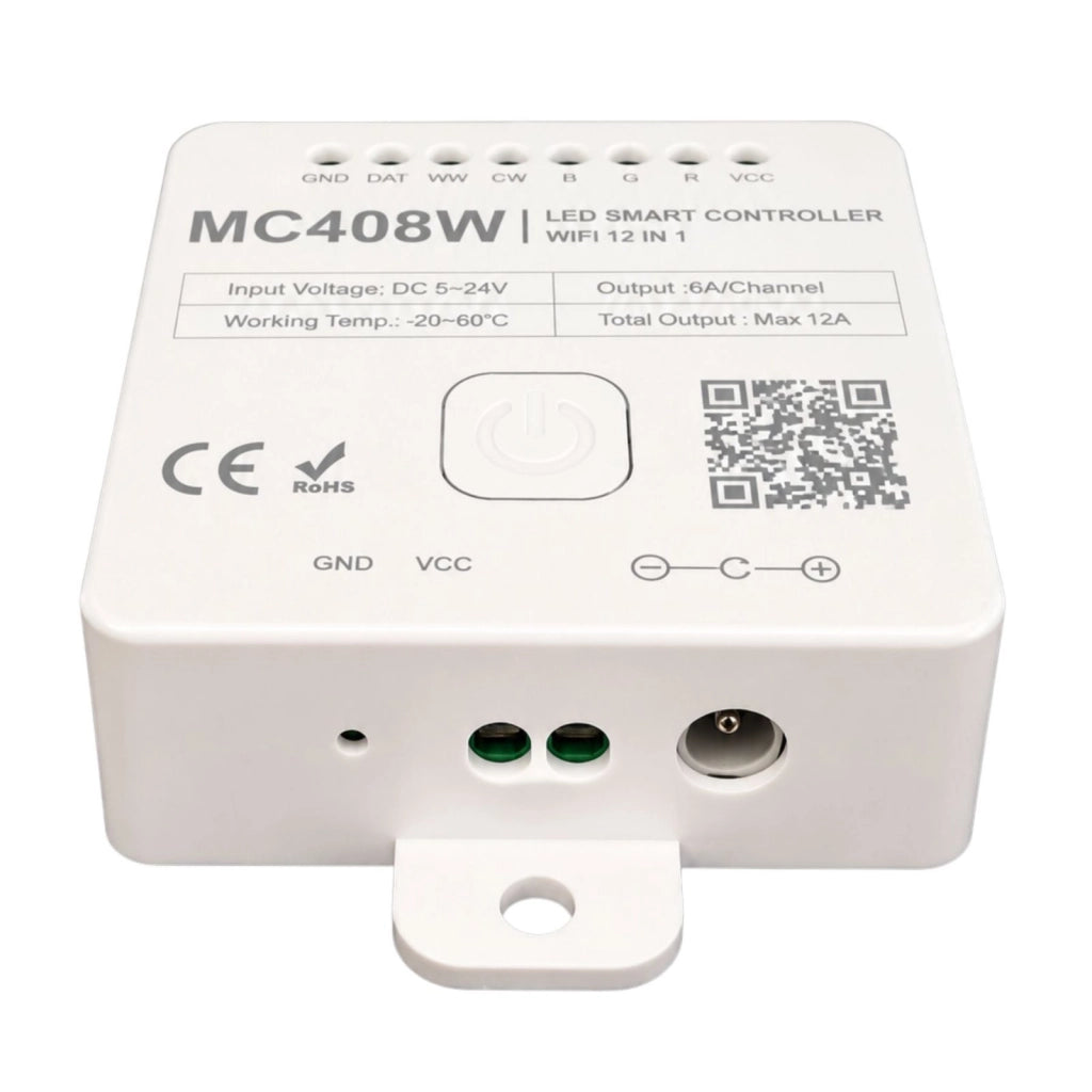 Led Dimmer Push WIFI RF 2.4G, 12 In 1, App TUYA, Smart Life Max 12A DC 5–24V,