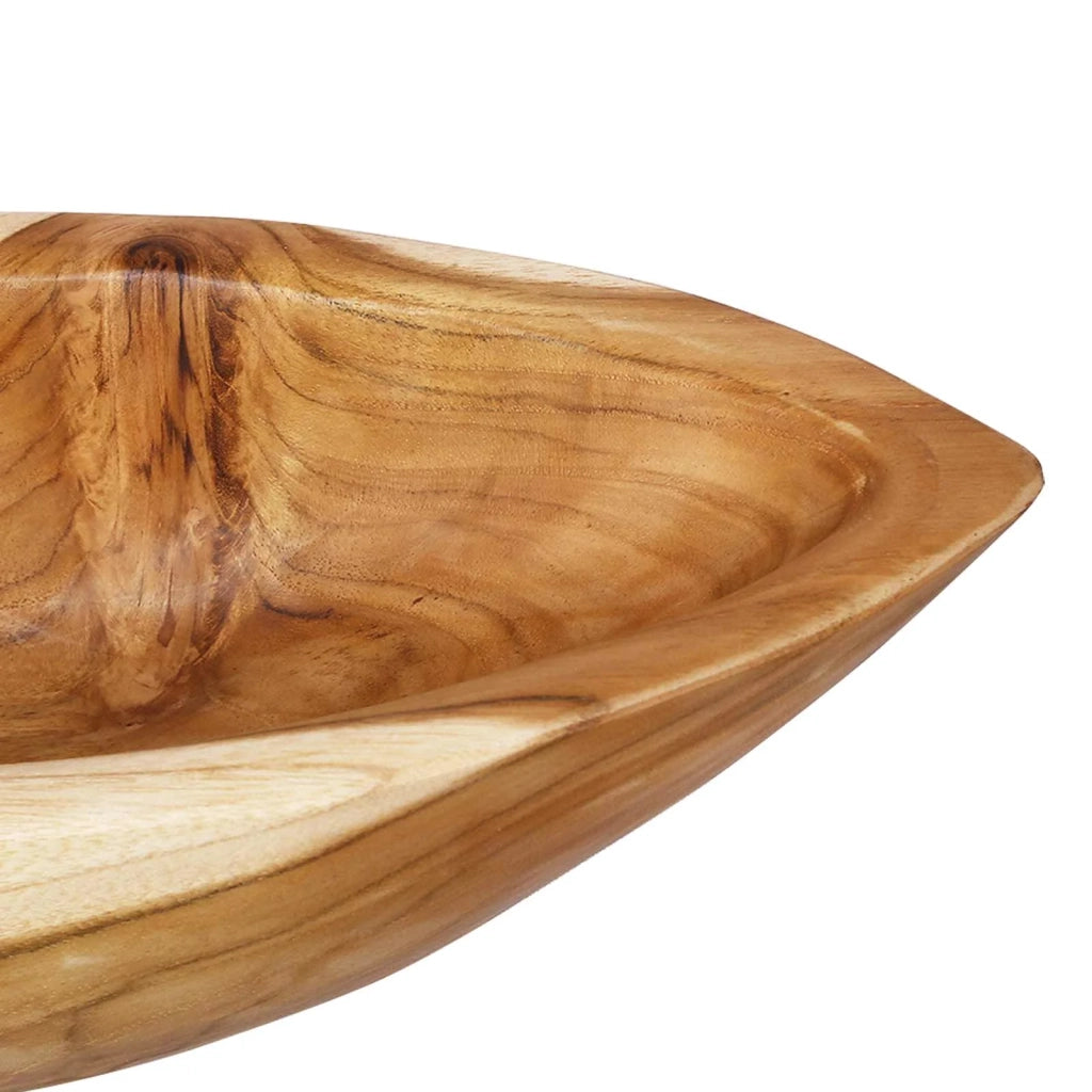 Fruit Bowl JEPARA Teak Brown 46 x 16 x 11 cm 42010341