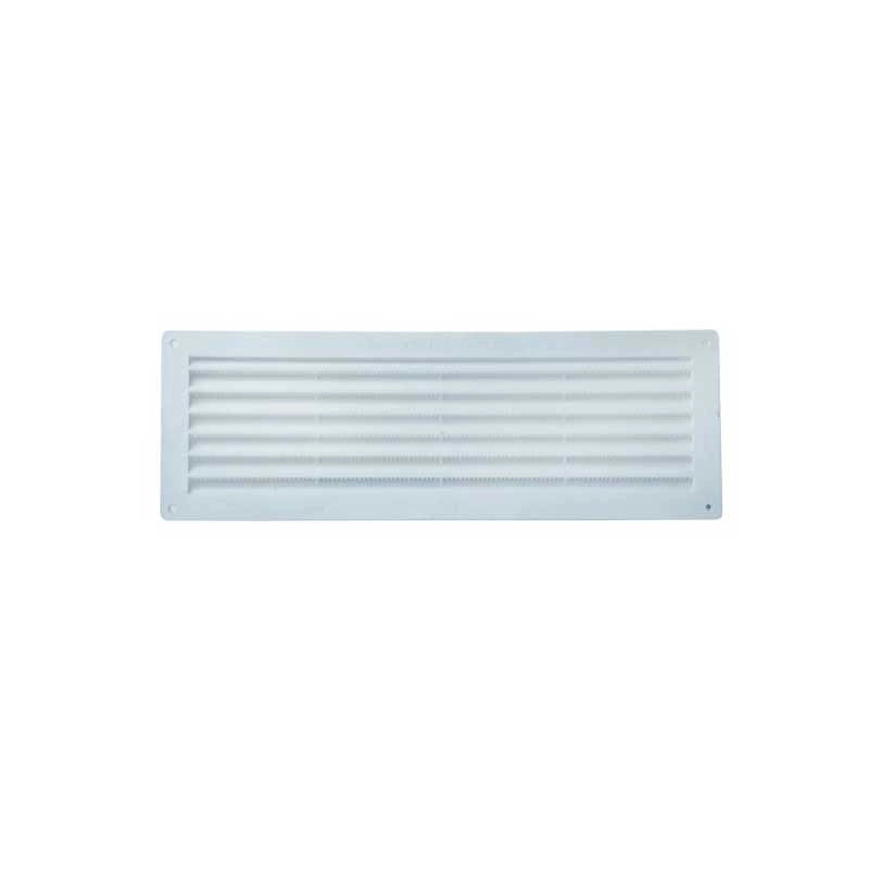 Griglia di aerazione rettangolare in plastica (abs) : Dimensione - 150x380 pass.aria cm2 202