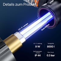 CUV-209 Chiarificatore acqua per laghetti Filtro luminoso 9W