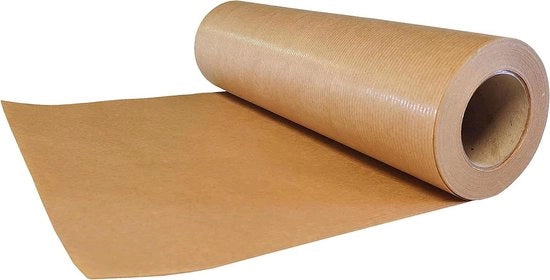 Rullo di carta kraft marrone da 30cm a 50m, adatta per la confezione di regali e per i lavori di artigianato (50)