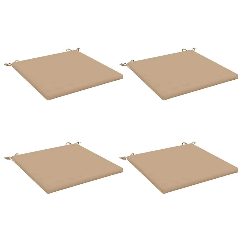 Cuscini per Sedia in 4 Pezzi SOEST 4 pz 100% Poliestere Sabbia 944768