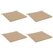 Cuscini per Sedia in 4 Pezzi SOEST 4 pz 100% Poliestere Sabbia 944768