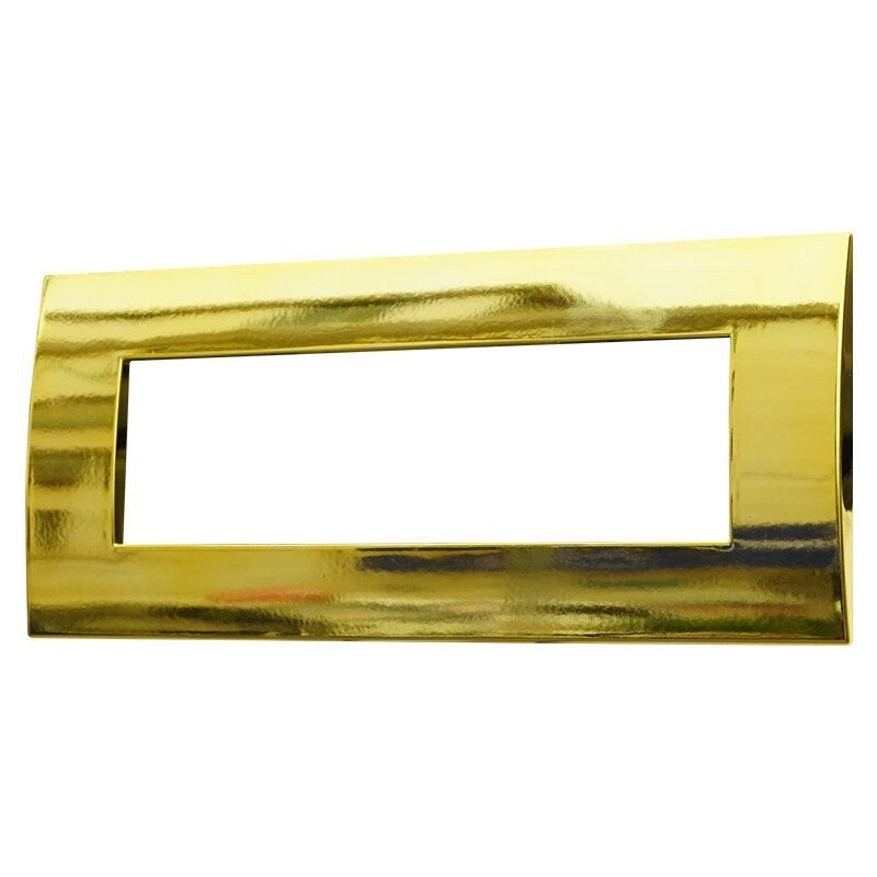 Placca Plastica Serie Venus 7P Colore Oro Lucido Compatibile Con Vimar Arke