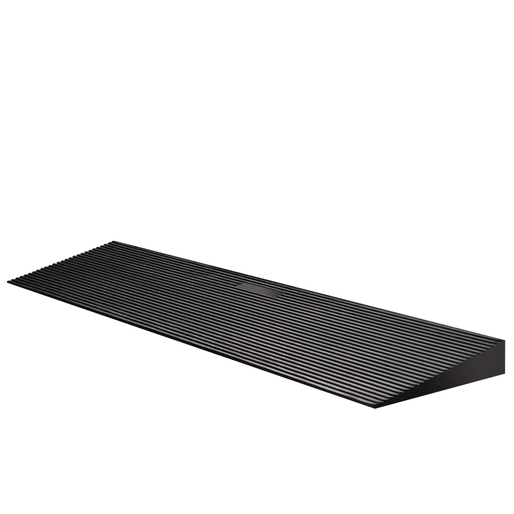 Rampa in gomma per soglia 900x250x45mm max 50 t, flessibile e antiscivolo, per porte e dislivelli