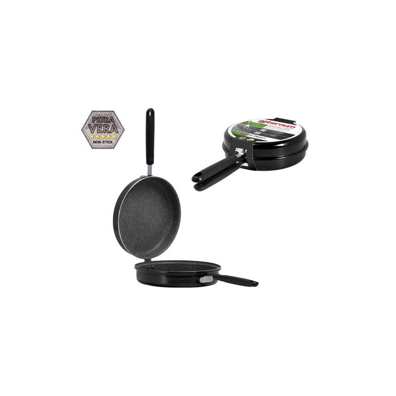 Padella girafrittata Black Pearl 24 cm doppia superficie – Aeternum