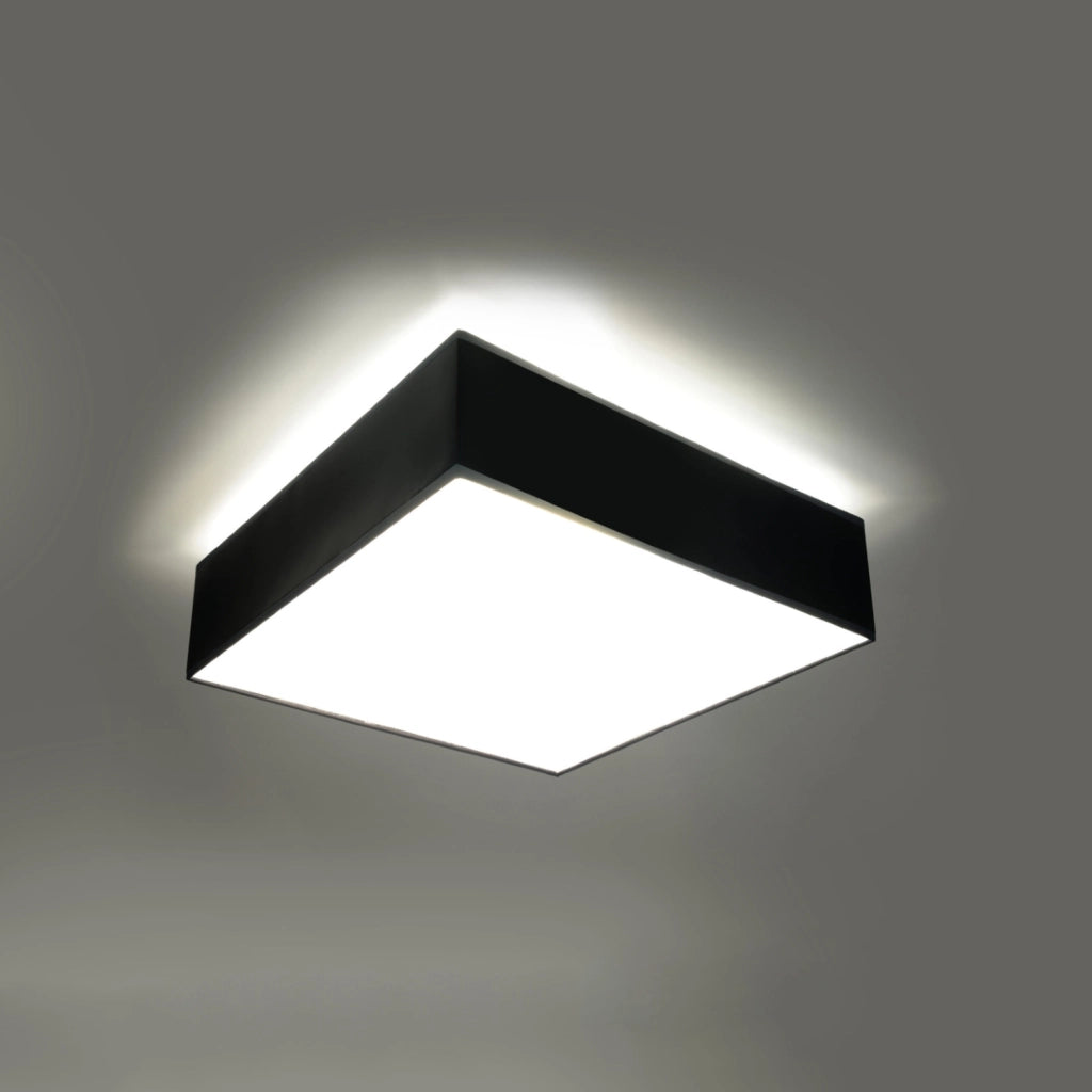 Plafoniera quadrata ANUBIS 35 cm nera 2xE27 Pure Lume