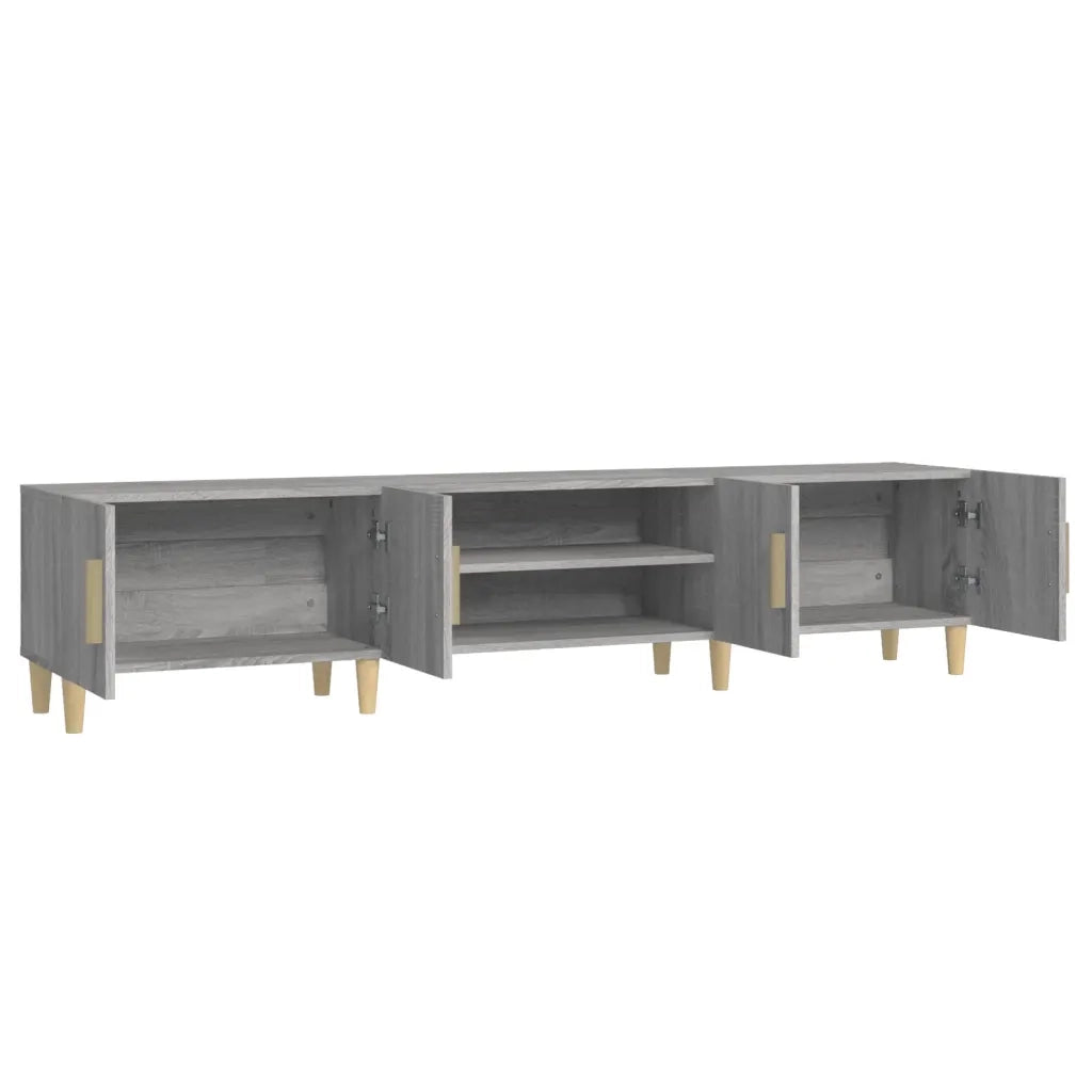 Mobile TV-Credenza TV-Console TV Grigio Sonoma 180x31,5x40 cm in Legno Multistrato 795948
