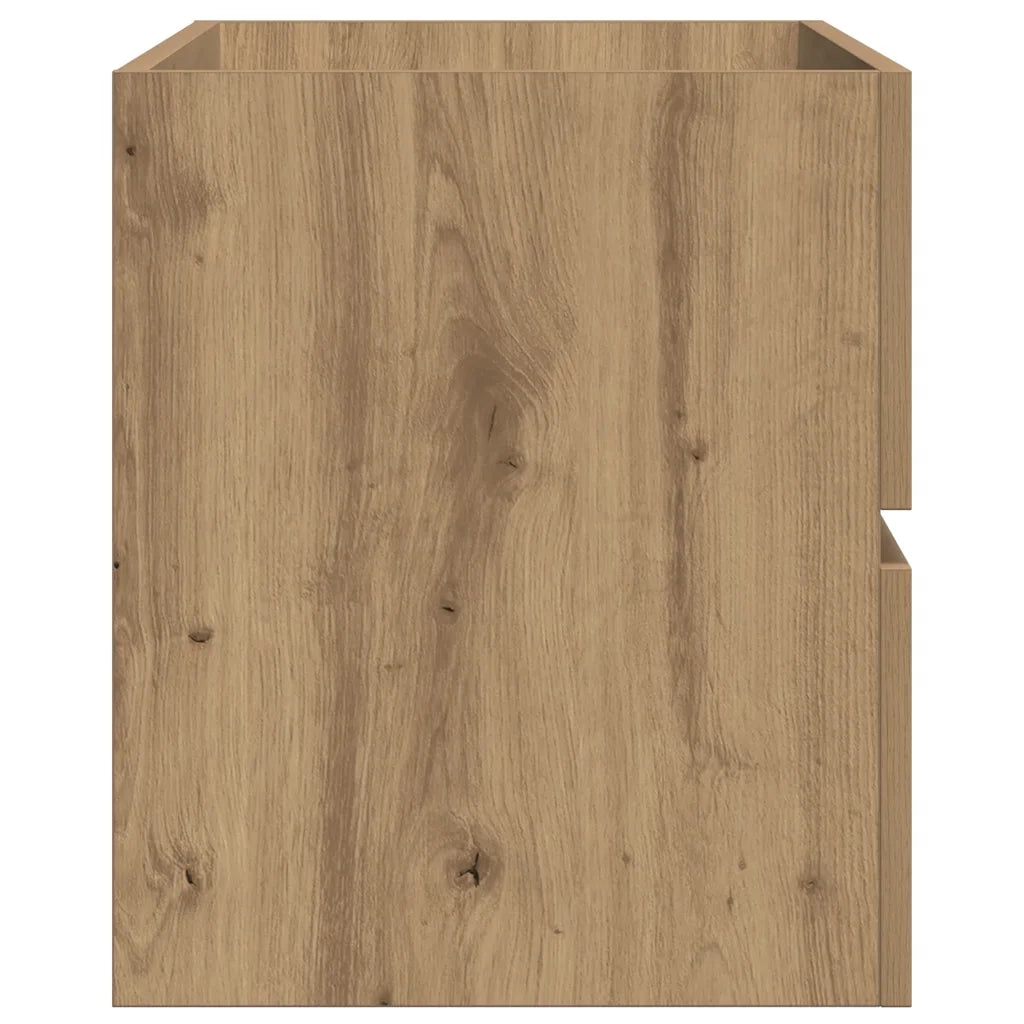 Mobile Lavabo-Armadietto da bagno Rovere Artigianale 100x38,5x45 cm Multistrato