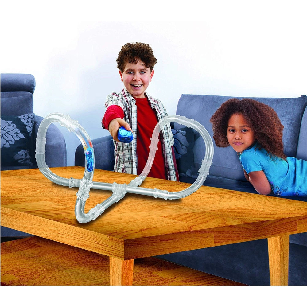 Trade Shop - Gioco Giocattolo Zoom Tube Racing Tubo Magico Per Macchinine Con Effetto Luci -
