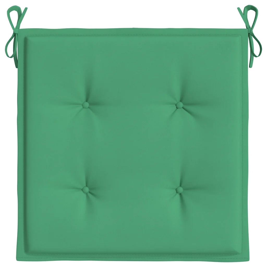 Cuscini per Sedia 6 pz | Cuscini per sedie Verdi 40x40x4 cm in Tessuto Oxford