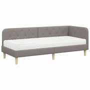 Letto singolo | Letto per adulti | Cornice del letto ad angolo Talpa 80 x 200 cm Tessuto