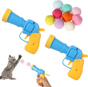 Giocattoli Interattivi per Gatti - Set di 2 con 30 Palle di Feltro Leggero - Giocattoli per Gatti da Interno - Addestramento e Divertimento - Accessori per Animali Domestici.