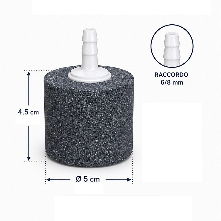 AQL Air Stone 4,5x5cm - pietra porosa per acquari e laghetti