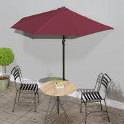 Ombrellone Balcone Palo in Alluminio Bordò 270x144x222cm a Metà 312498