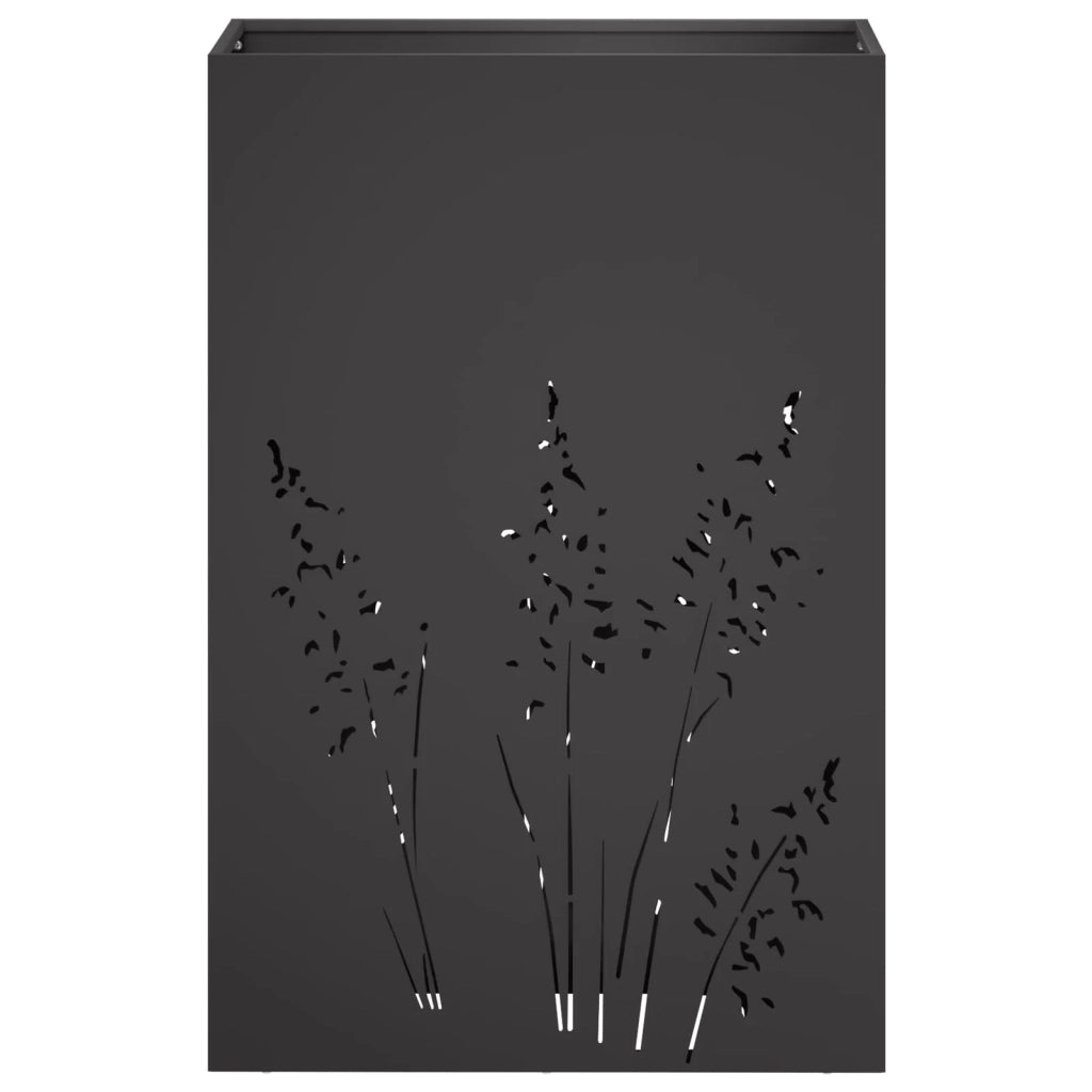 Vaso da giardino 2 pz Nero 50 x 30 x 75 cm 8005779