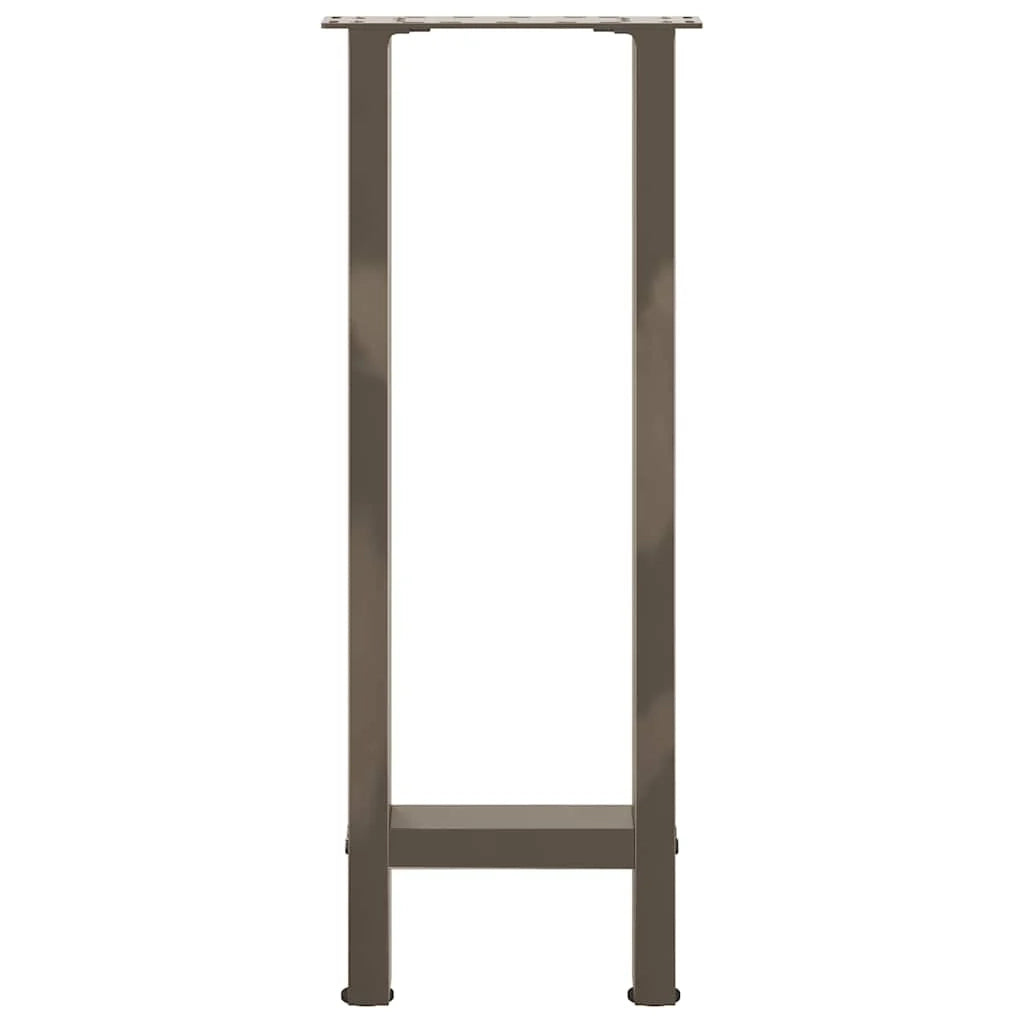 Set di 2 robuste gambe per consolle con piedini livellatori 38 x 73 cm in acciaio verniciato a polvere naturale 02_0057539