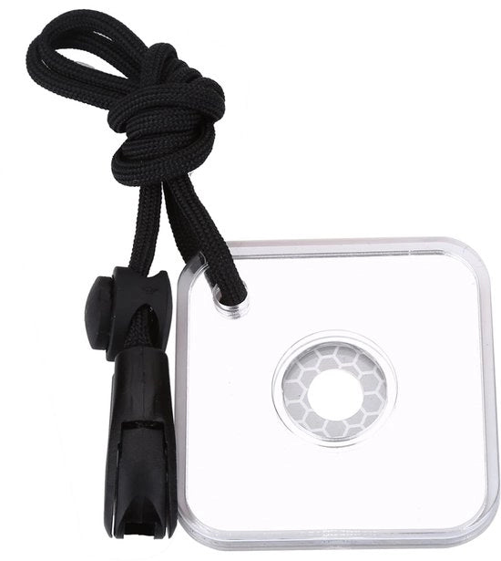 Specchietto multifunzionale da emergenza - Compattabile e leggero - Specchio riflettente segnale - Adatto per attività all'aperto - 5x magnificazione