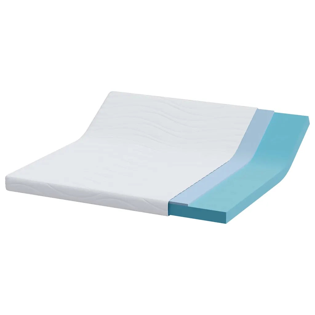 vidaXL Materasso Bianco 200 x 200 cm Schiuma