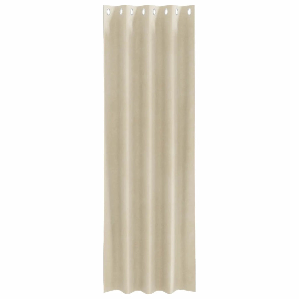 Tende Oscuranti | Tende Blackout 2 pz Crema 140 x 245 cm Velluto