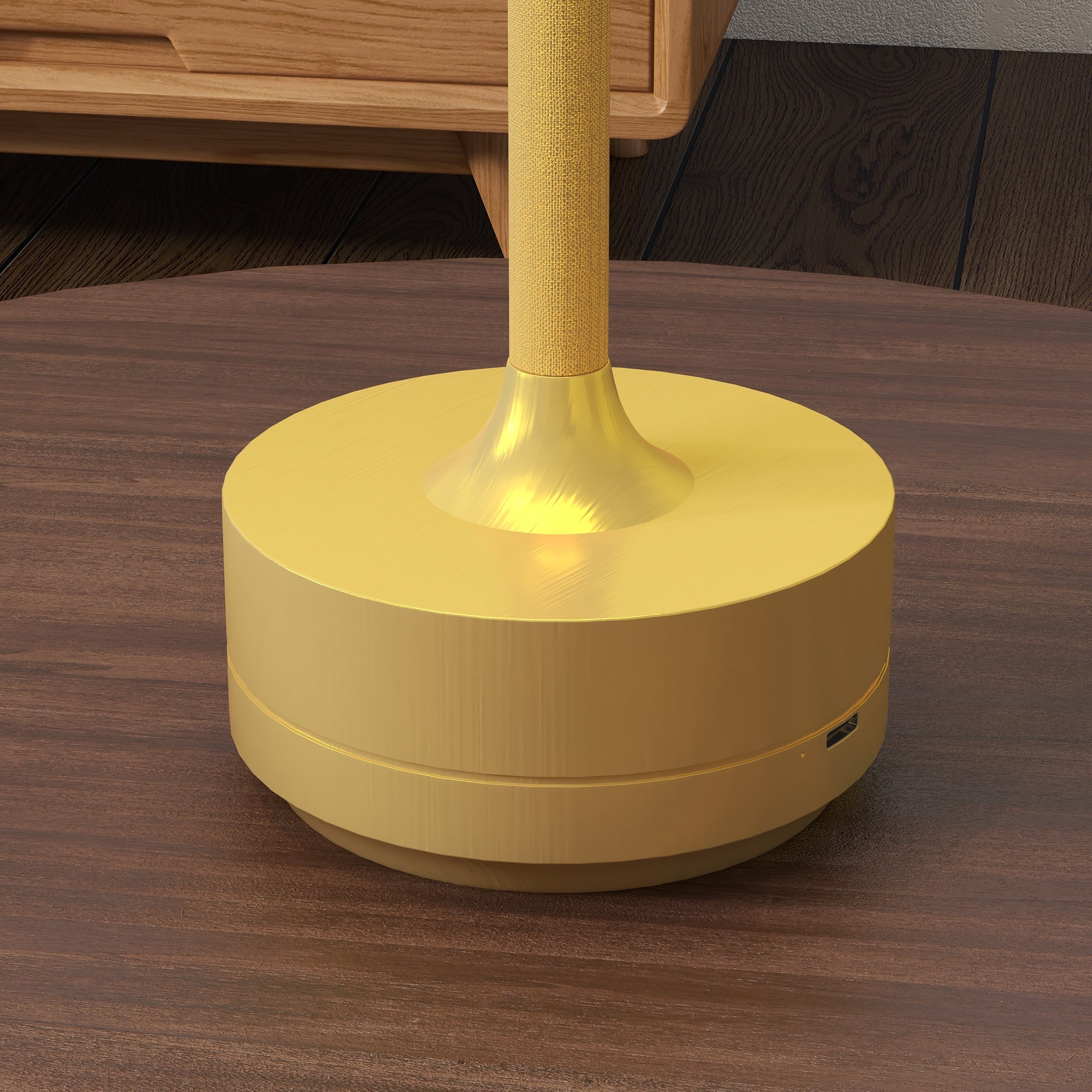 Lampada da Tavolo a LED Senza Filo Touch Ø13x28,5 cm Batteria Ricaricabile Oro