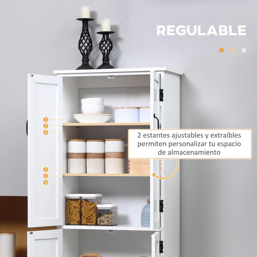 Armadio da Cucina ¨C zephmum ¨C Bianco 60x30x123 cm