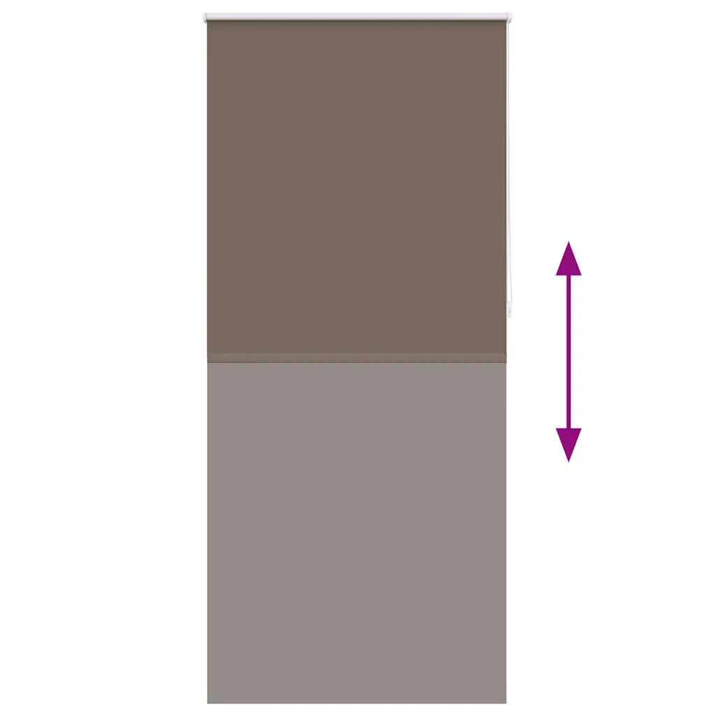 Tenda a rullo oscurante 104,4x230 cm Tessuto Larghezza 100 cm caffè 240155